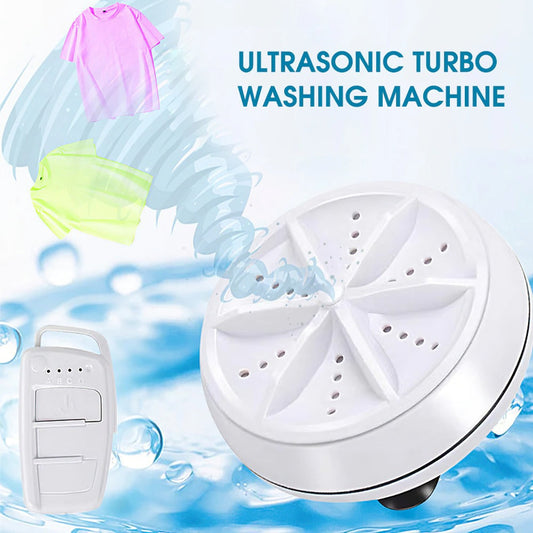 Mini Portable Washing Machine - USB Powered Ultrasonic Cleaner