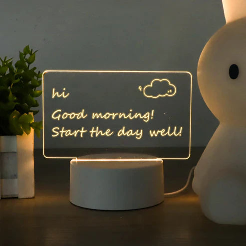 LED Illuminated Writing Board - Glow in the Dark Message Board