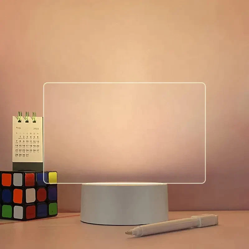 LED Illuminated Writing Board - Glow in the Dark Message Board